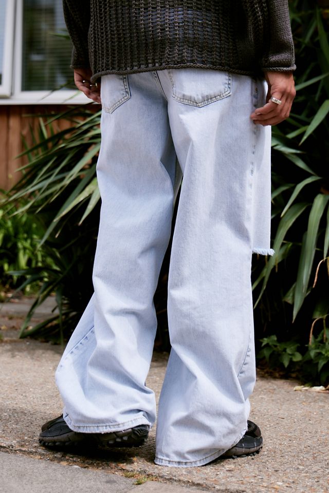 Jaded London Light Wash Busted Colossus Jeans #3