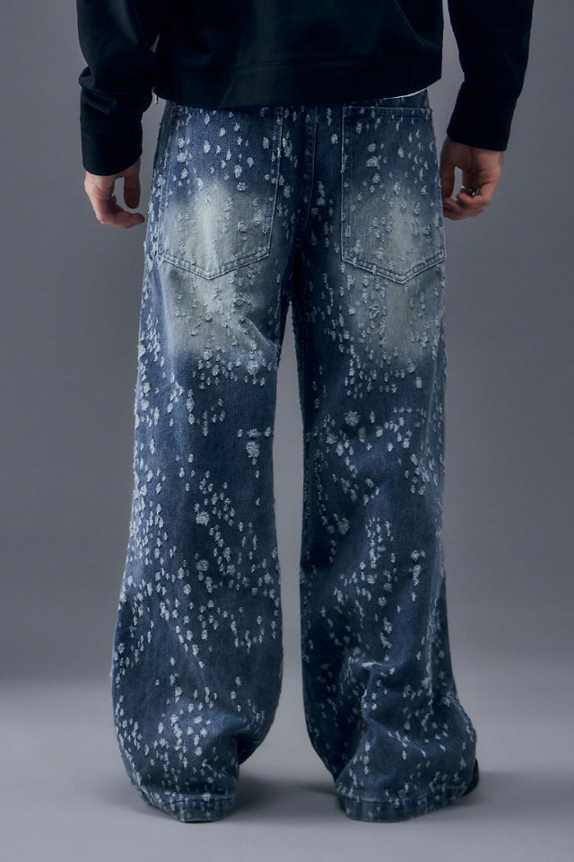 Jaded London Cheese Grate Denim Low-Rise Jeans #3