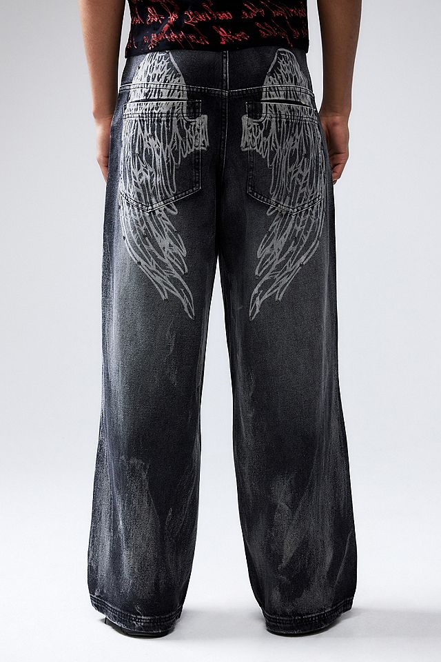 Jaded London Black Ethereal Colossus Jeans | Urban Outfitters UK Jaded London Black Ethereal Colossus Jeans | Urban Outfitters UK
