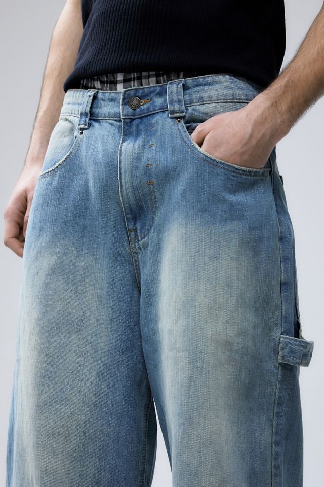 Light Wash Slub XL Colossus Jeans | Jaded London | Clothing