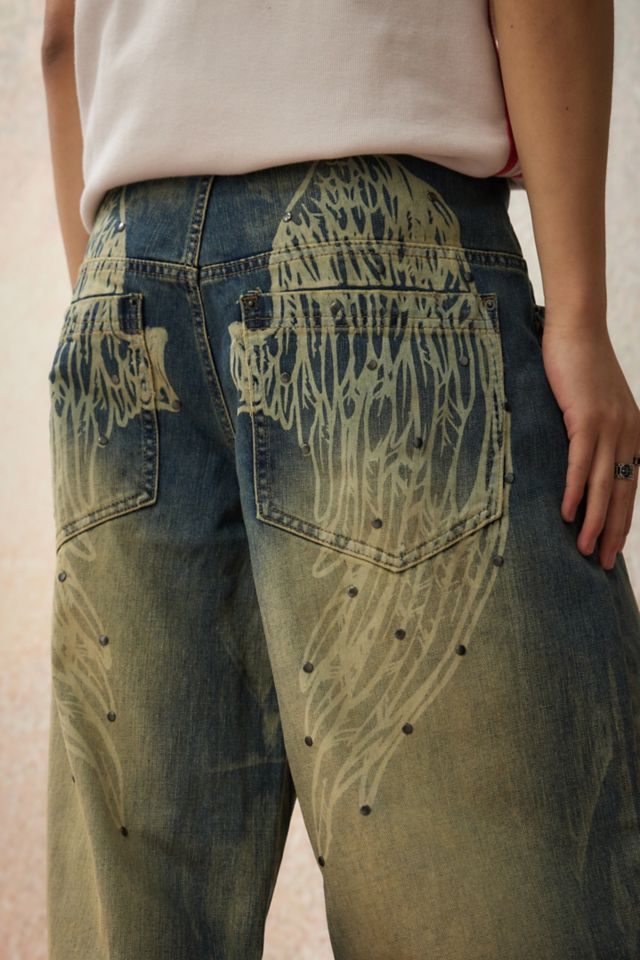 Jaded London Blue Ethereal Colossus Jeans | Urban Outfitters UK