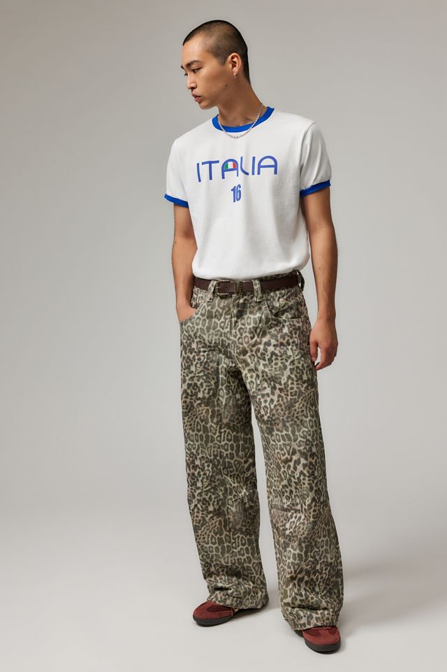 Jaded London Leopard Print Colossus Jeans #1