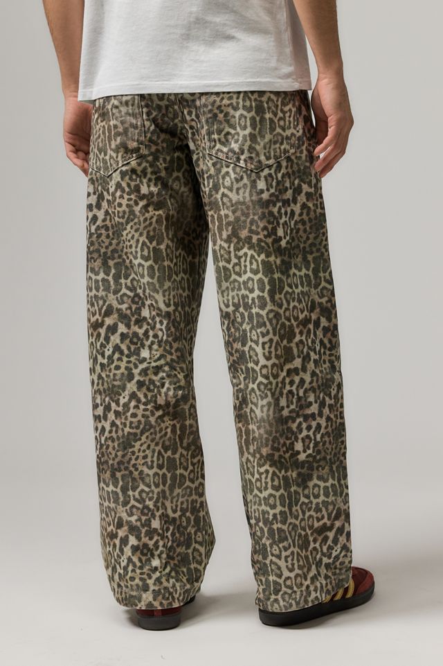 Jaded London Leopard Print Colossus Jeans #3