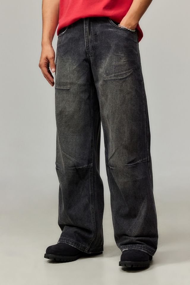 Jaded London Black Ethereal Colossus Jeans | Urban Outfitters UK