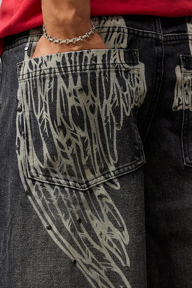 Jaded London Black Ethereal Colossus Jeans | Urban Outfitters UK Jaded London Black Ethereal Colossus Jeans | Urban Outfitters UK