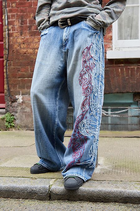 Jaded London Tattoo Stud XL Colossus Jeans | Urban Outfitters UK Jaded London Tattoo Stud XL Colossus Jeans | Urban Outfitters UK