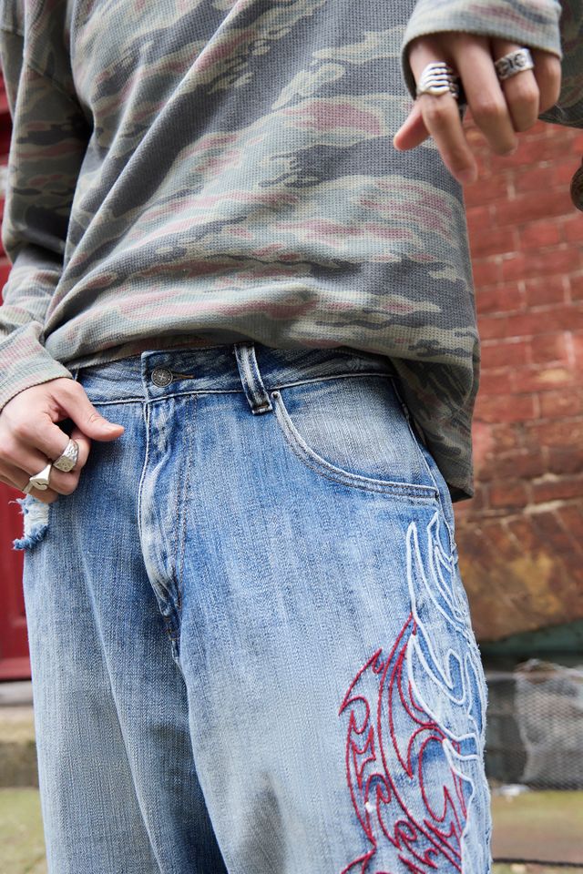 【JADED LONDON】 送料関税込み Layered Tribal Colossus Jeans Layered Tribal XL Colossus Jeans | Jaded London | Clothing