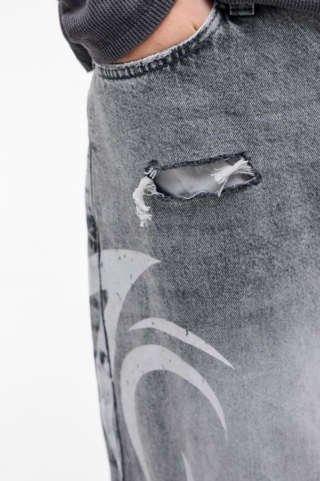 Jaded London Grey Blade XL Colossus Jeans #3