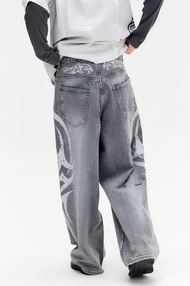 Jaded London Grey Blade XL Colossus Jeans #4