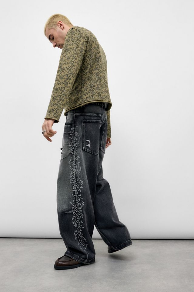 Jaded London Crystalline Colossus Jeans | Urban Outfitters UK