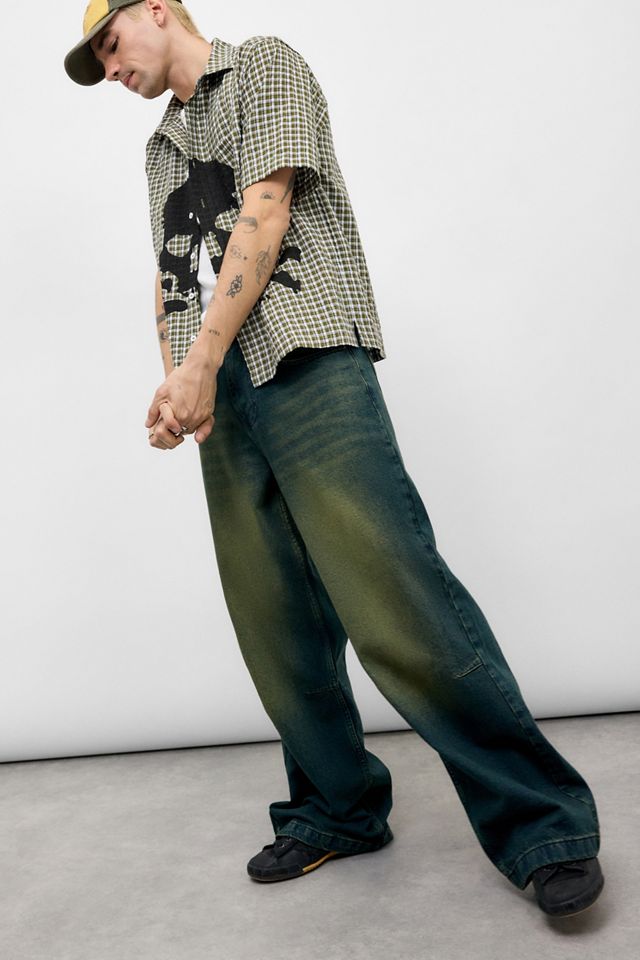 ね*ん様 JADED LONDON SANDBLAST COLOSSUS FIT Shop Sandblast Blue Wash Colossus Fit Jeans | Jaded London | Clothing