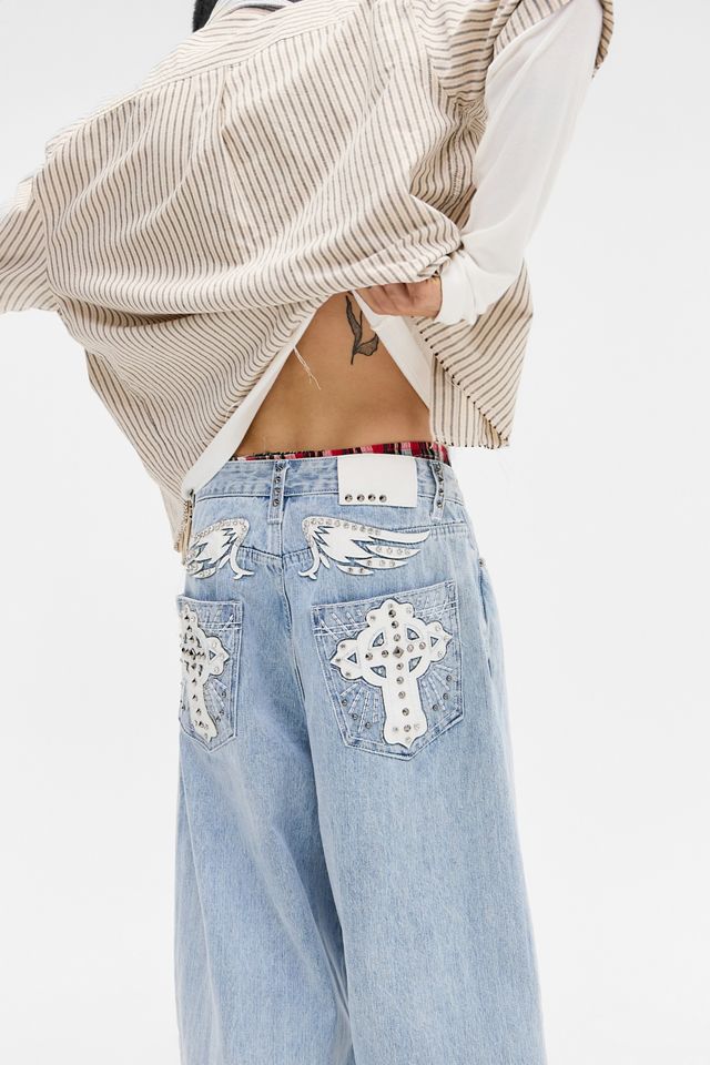 Jaded London Blau Saphir XL Koloss Jeans #1