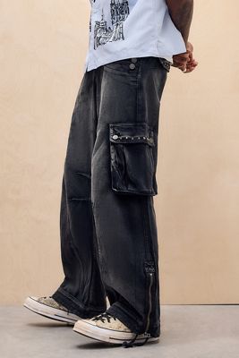 Jaded London Washed Black Reed Jeans | Urban Outfitters UK