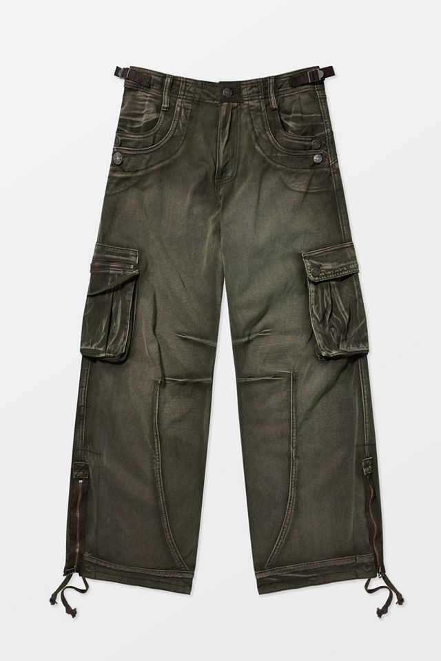 Jaded London Khaki Verblasste Trooper Cargohose #6