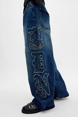 Jean Homme Northeast Outfitters Bleu Décontracté - Taille 38x30, 100% Coton, Lavage Medium