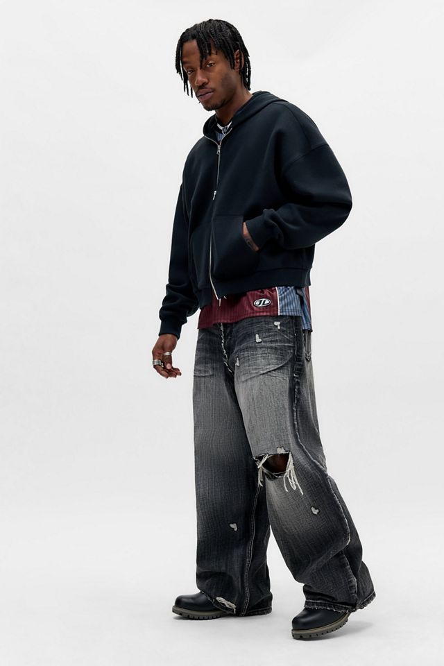 Jaded London Schwarze Eroded XL Colossus Jeans #1