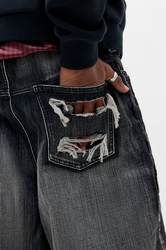 Jaded London Schwarze Eroded XL Colossus Jeans #2