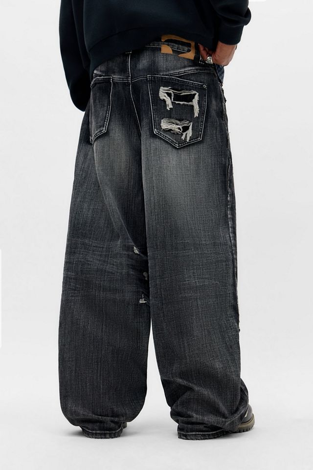 Jaded London Schwarze Eroded XL Colossus Jeans #3