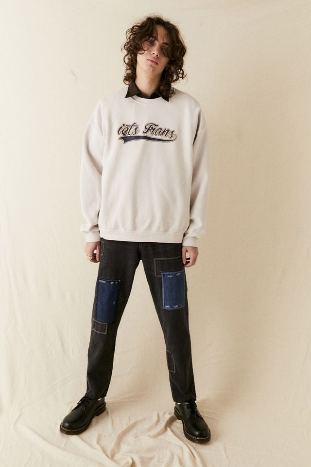 BDG Schwarze Distressed Patchwork Dad Jeans #7