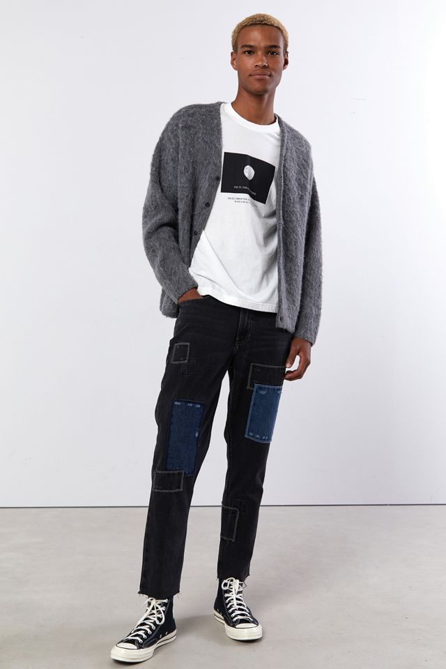 BDG Schwarze Distressed Patchwork Dad Jeans #2