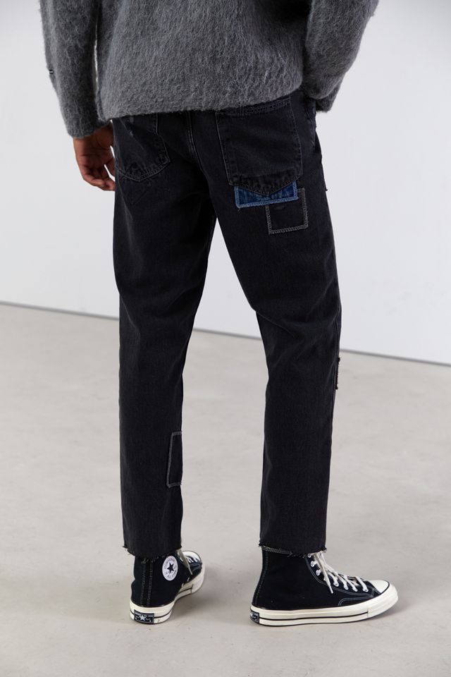 BDG Schwarze Distressed Patchwork Dad Jeans #4