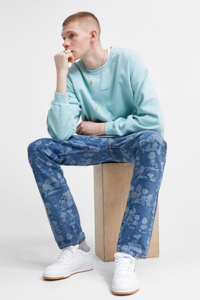 Levi s x Peanuts 501 Allover Print Jeans