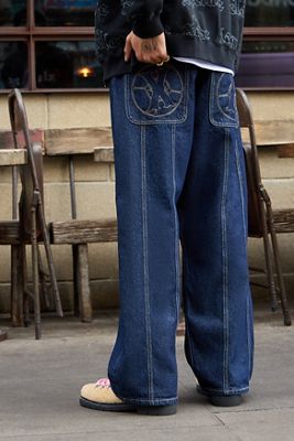 Jaded London Sandblast Blue Wash Colossus Jeans | Urban Outfitters UK