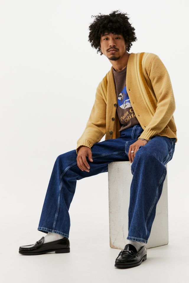 Stan Ray Indigo Stone Wash 80s Denim Painter Trousers | Urban Outfitters UK