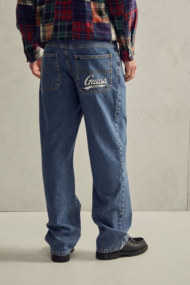 GUESS UO Exclusive Mid Wash Straight Jeans Urban Outfitters UK