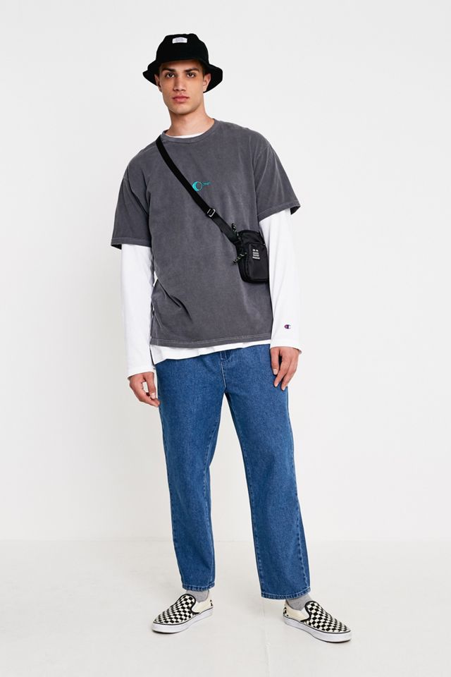 iets frans... Pantalon de Pyjama en Denim Délavé Moyen #2