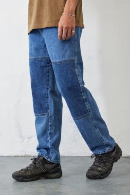 BDG Blue Panel Louis Skate Jeans - Blue 32W 32L at Urban Outfitters