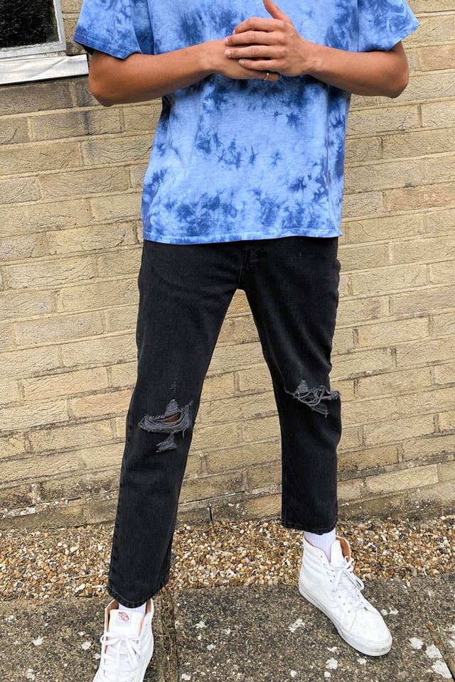 BDG Black Ripped Dad Jeans #2