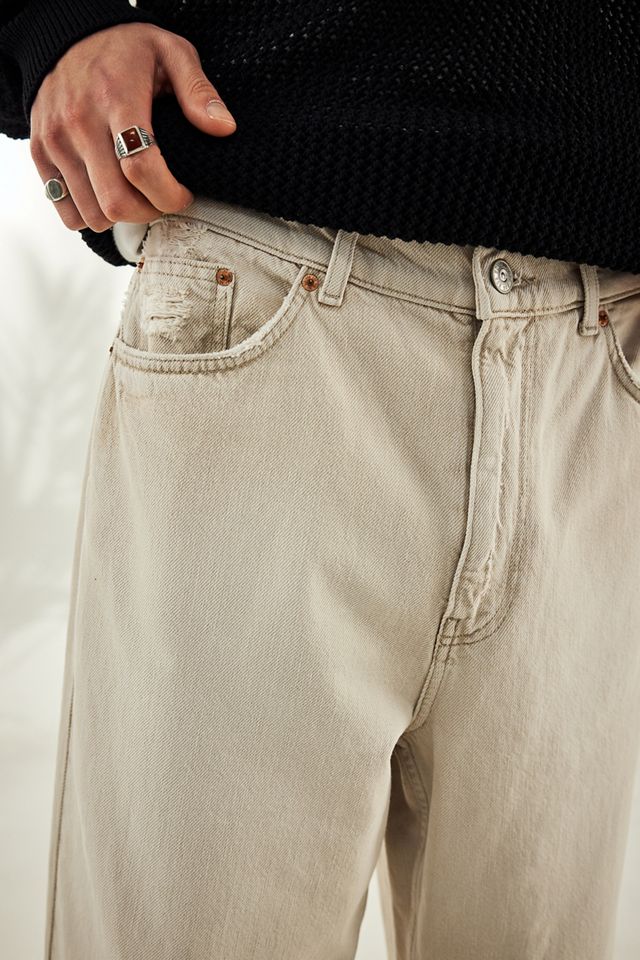 BDG Ecru Bow Jeans #1