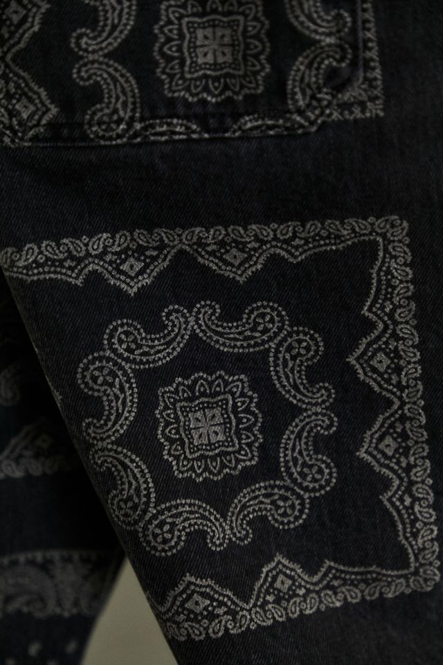 BDG Laser Print Bandana Bow Jeans #3