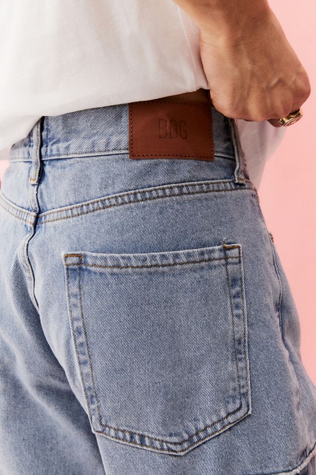 Light Wash Bdg High Waisted Mom Jeans Patchwork BDG Urban