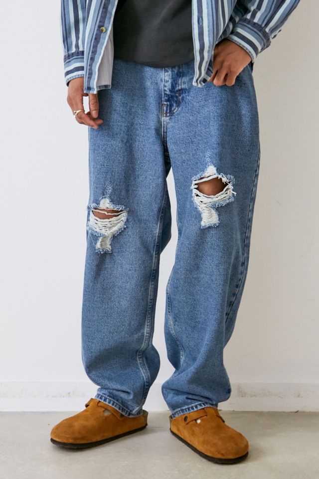 BDG Light Wash Ripped Bow Jeans | Urban Outfitters UK