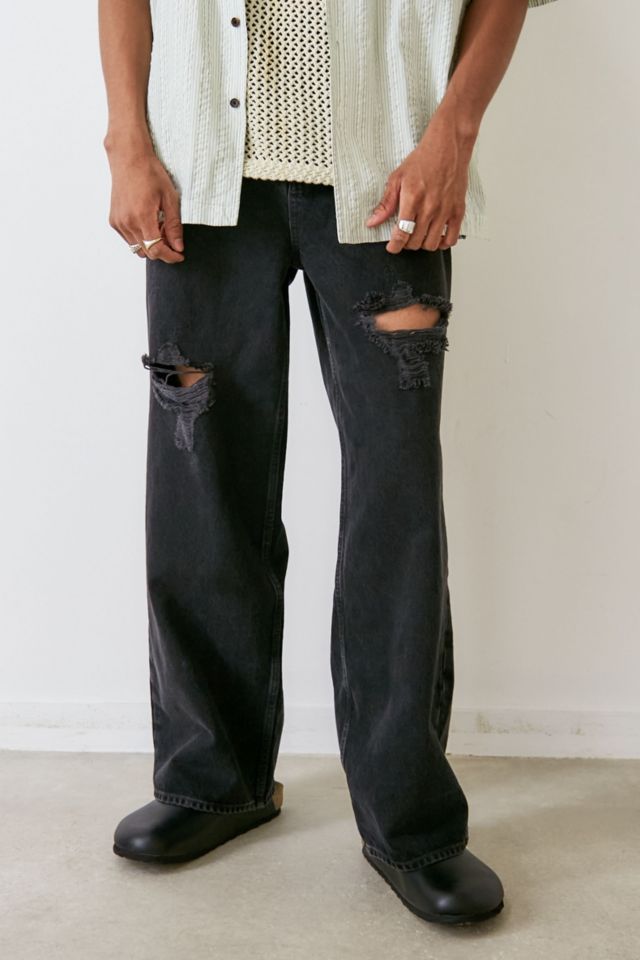BDG Washed Black Ripped Jack Jeans | Urban Outfitters UK