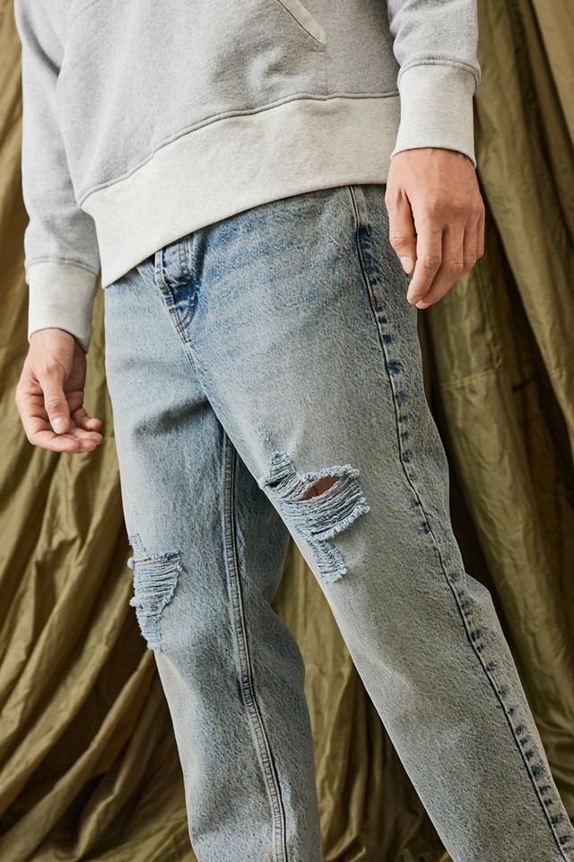 BDG Distressed Light Wash Dad Jeans #1