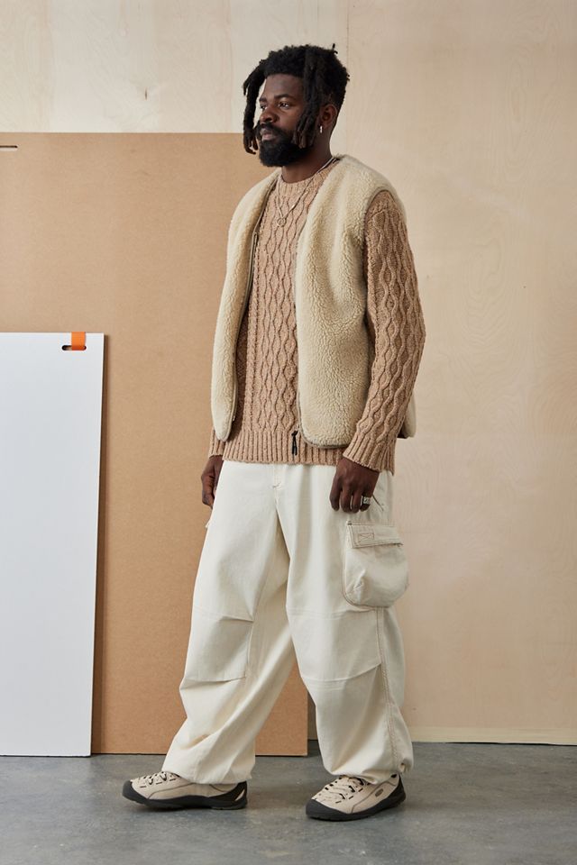 BDG Ecru Denim Baggy Tech Cargo Pants  #1