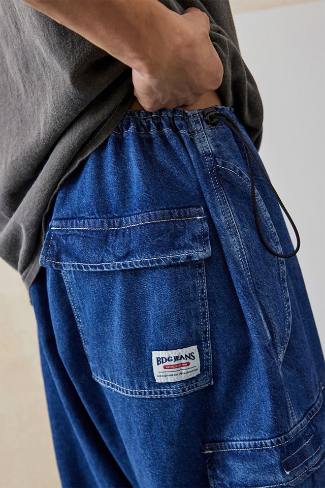 BDG Blue Denim Baggy Tech Cargo Pantaloni #3