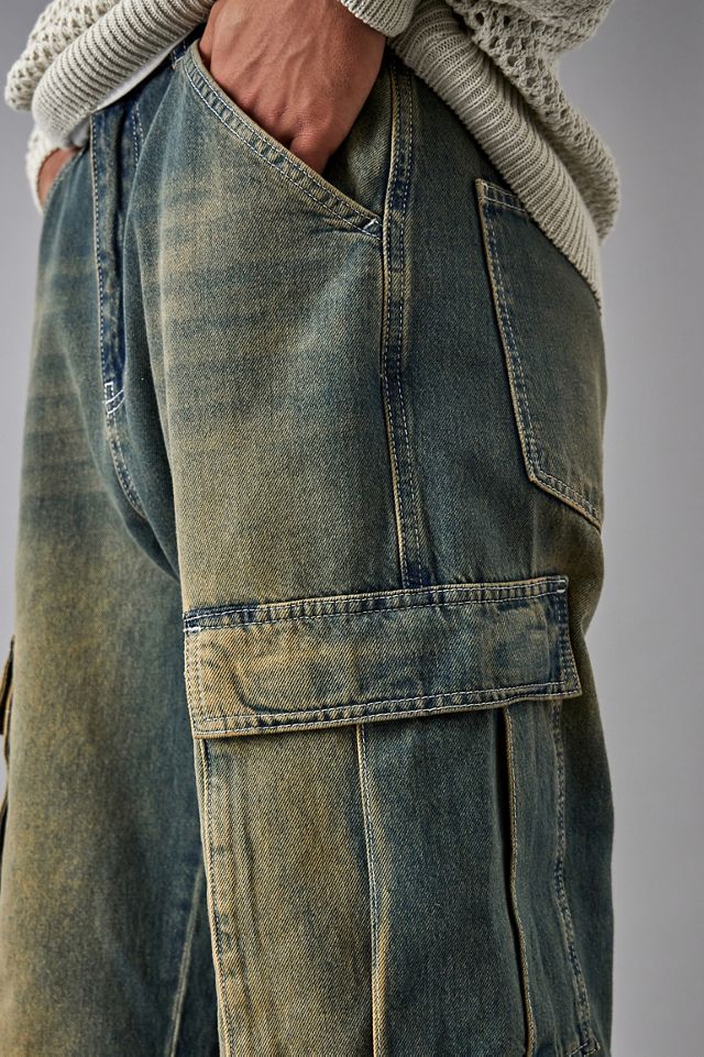 BDG Fixed Waist Denim Cargo Stone Wash Jeans #2