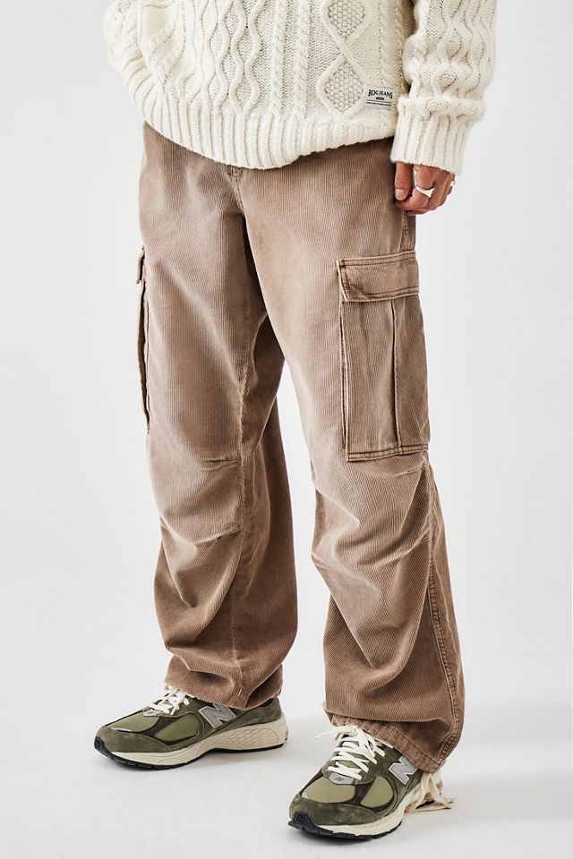 Urban Outfitters BDG Brown Corduroy Cargo Men's Trousers Size W26 L30  RRP:59£!