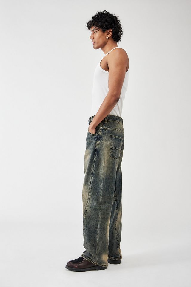 BDG – Jeans in Kianblau mit geradem Bein und gedrehter Naht in Schwarz #2