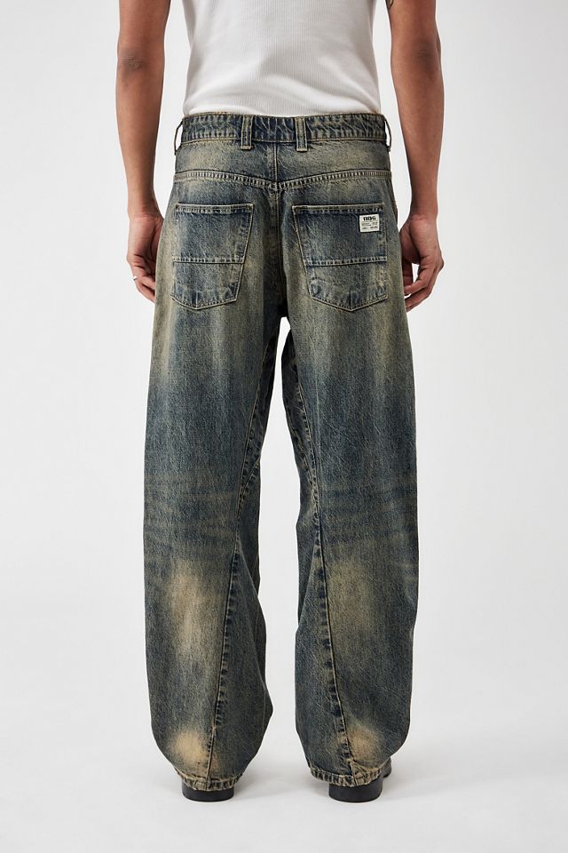 BDG – Jeans in Kianblau mit geradem Bein und gedrehter Naht in Schwarz #3