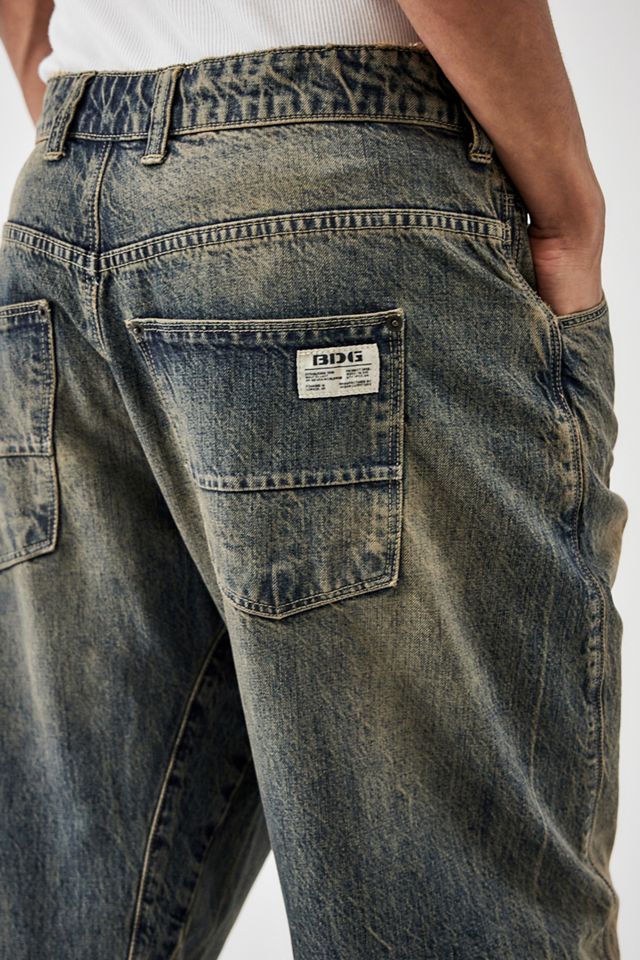 BDG – Jeans in Kianblau mit geradem Bein und gedrehter Naht in Schwarz #4