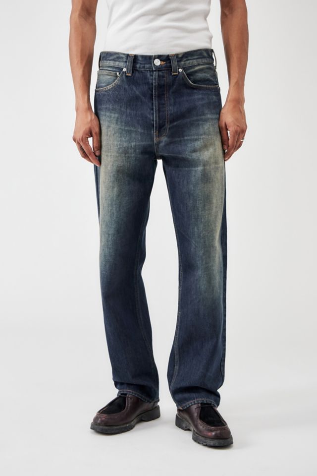 Men's Vintage Straight Jeans in Franklin Mid Blue