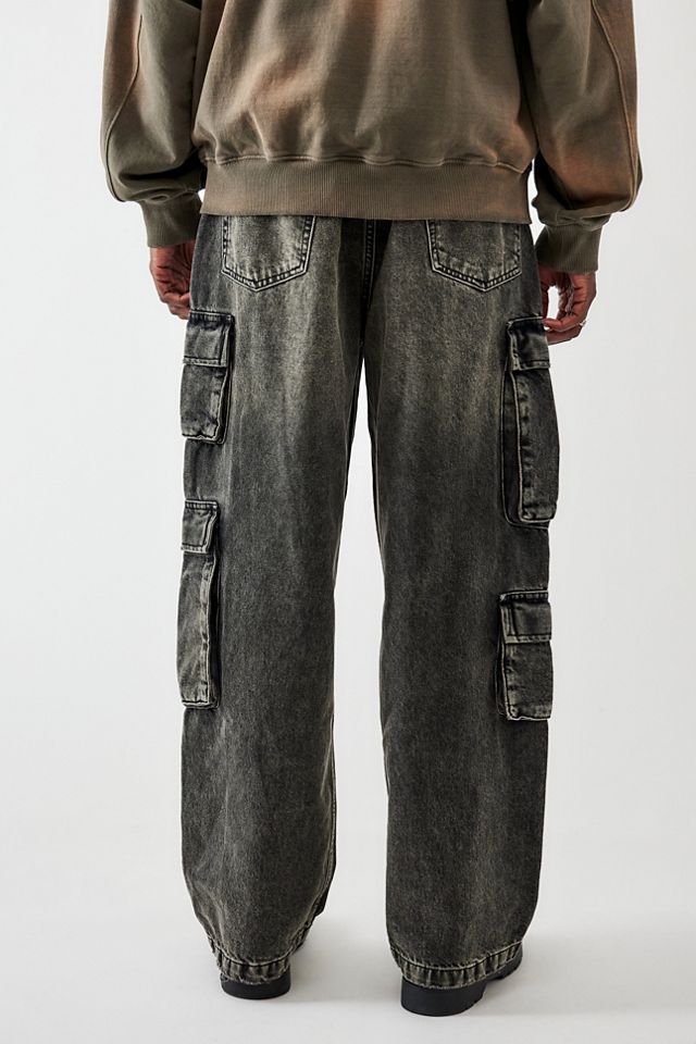 BDG Multi-Pocket Cargo Heavy Wash Jeans  #3