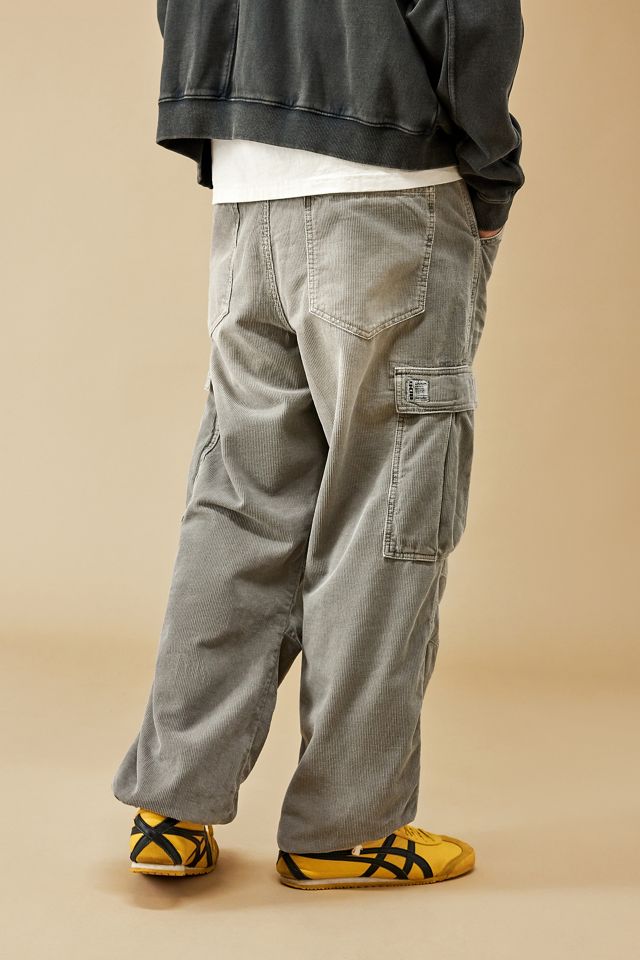 ★TRILLION★ Vintage Washed Corduroy Wide Cargo Pants GRAY T MUSINSA | TRILLION Vintage washed corduroy wide cargo pants