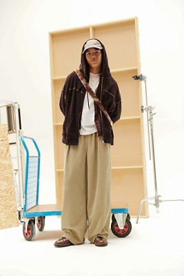 BDG Camel Bobbi Corduroy Trousers - Stone 2XS at Urban Outfitters
