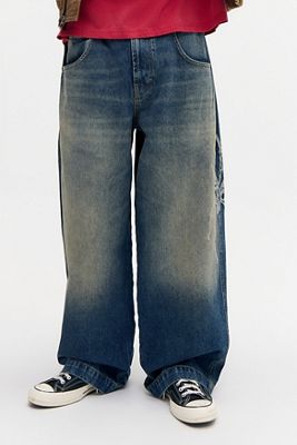 BDG Vintage Wash Neo Skate Spider Jeans